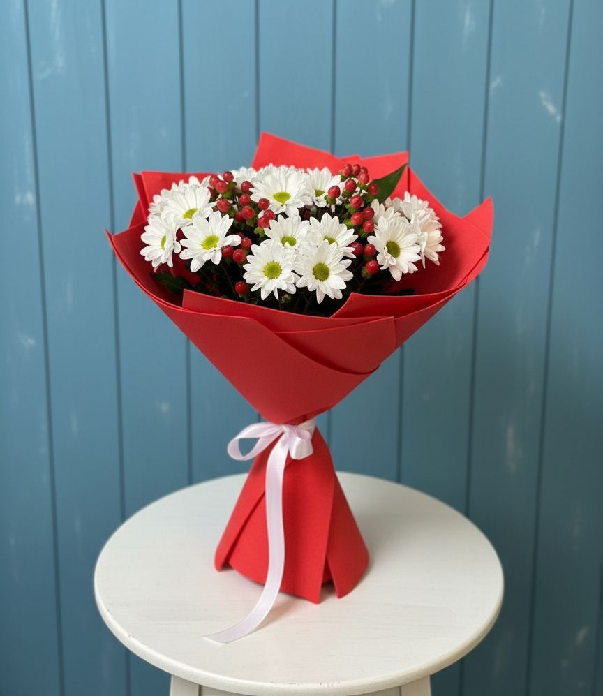 Букет цветов из: Хризантемы в Рощинском