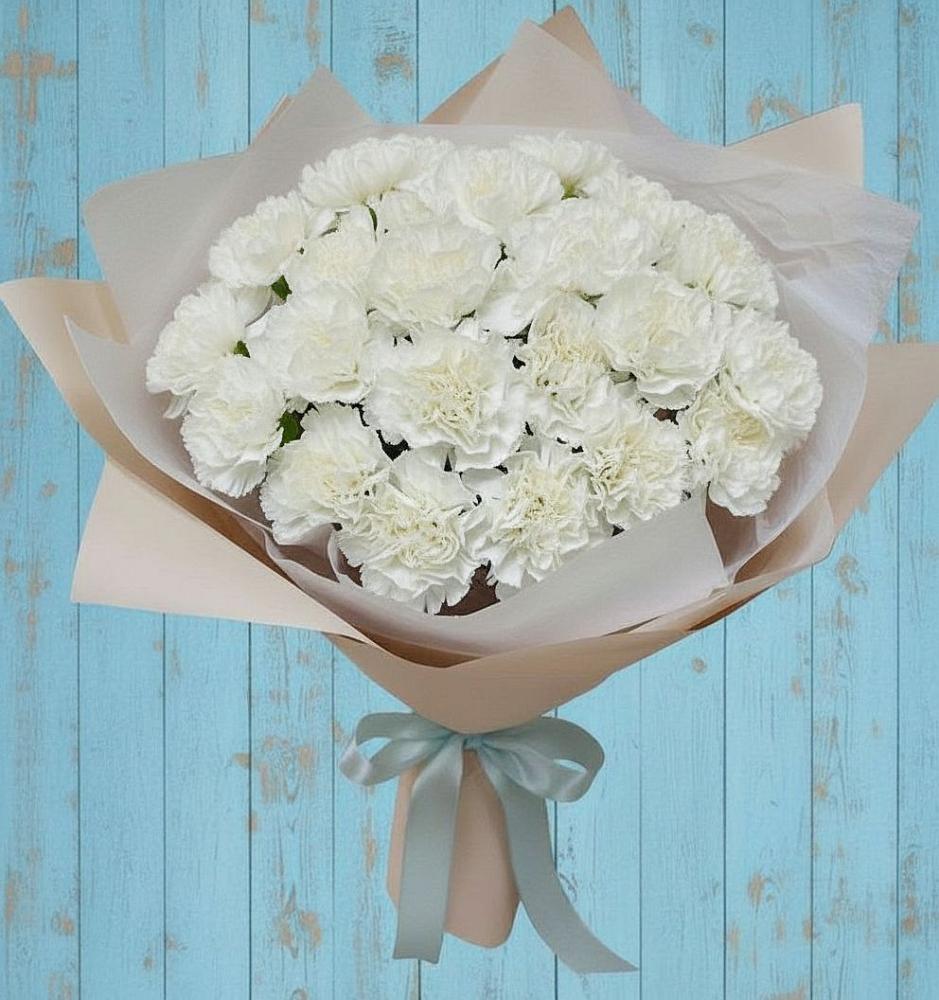 Букет цветов из: Гвоздики в Рощинском