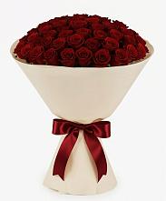 Букет 101 Бордовая роза Блэк Бакарра в Рощинском