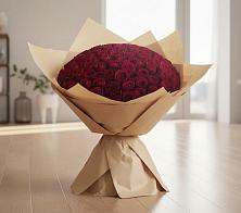 Букет 101 Красная роза в Рощинском