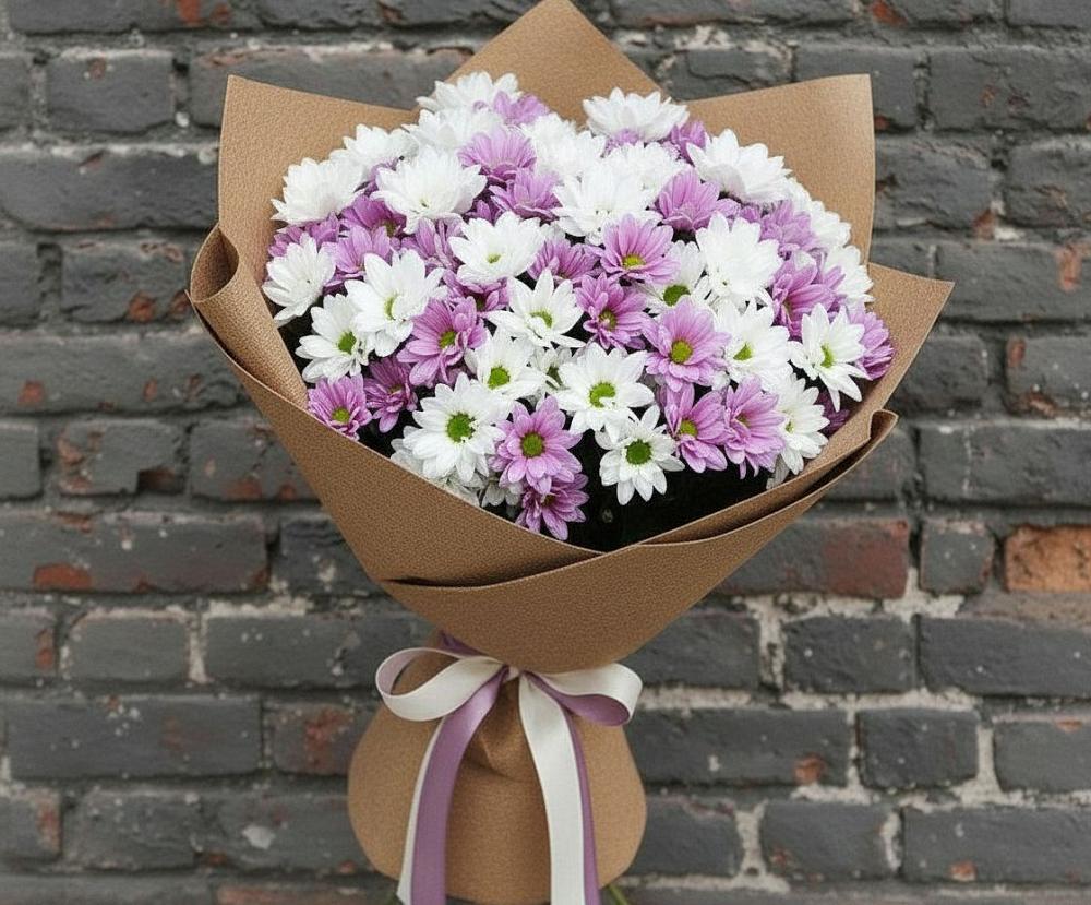 Букет цветов из: Хризантемы в Рощинском