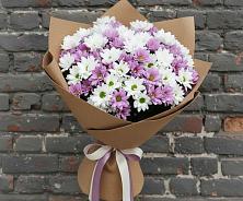 Букет цветов из:  Хризантемы #REPLACE_PRED# Рощинском